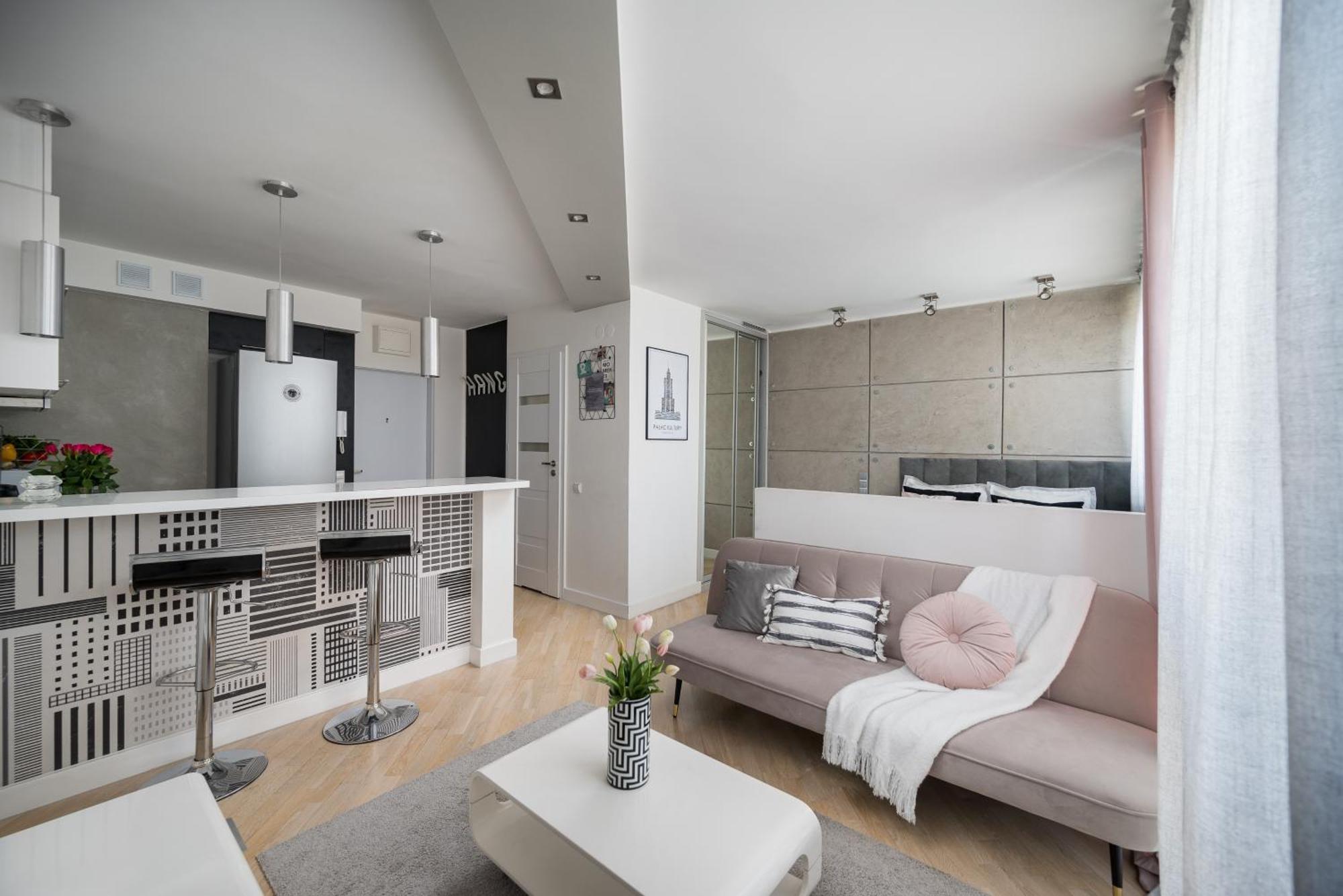 Air-Conditioned Premium Loft Warsaw Skyline Only 900 M To Central Station Εξωτερικό φωτογραφία